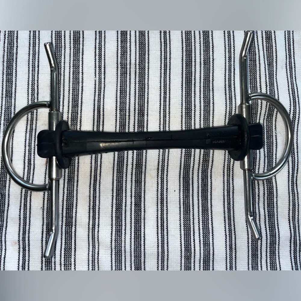 Poponcini Harmony Full Cheek Snaffle Horse Bit 5.25”